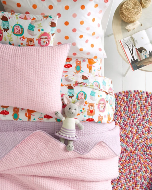 Garnet Hill Escuela Niña SET 2 Regalo Animal Estrella Disney Niño Vacaciones Funda de Almohada, Foto 2 de 4