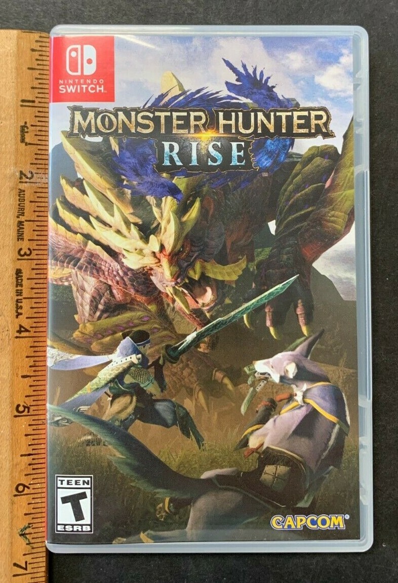 Switch Monster Hunter Riseモデル NINTENDO SWITCH MONSTER HUNTER RISE IN BOX TESTED WORKING GREAT