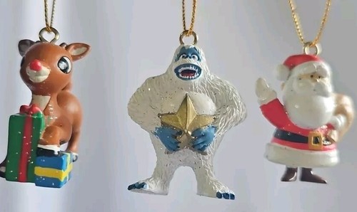 Lot 5 Rudolph The Red Nosed Reindeer Animated Pictures 1.5" Ornaments - Picture 7 of 9