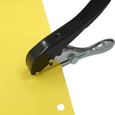 8 mm Single Hole Punch Portable Hand Held Paper Hole Puncher Black Long Hole ...