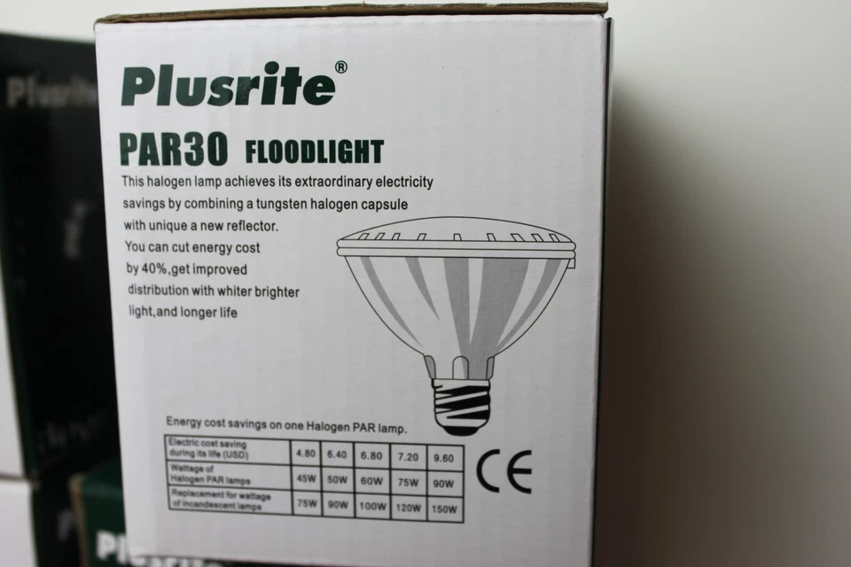 (x6) PLUSRITE 75w PAR30/FL FLOOD LAMP BULB - 130v  *NEW OPEN BOX* Bright White - Image 3 of 4