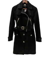 Lipsy London Michelle Keegan Black Trench/bikers Coat