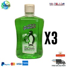 3 X Alcolado Glacial Mentholated Splash Lotion /500 ml