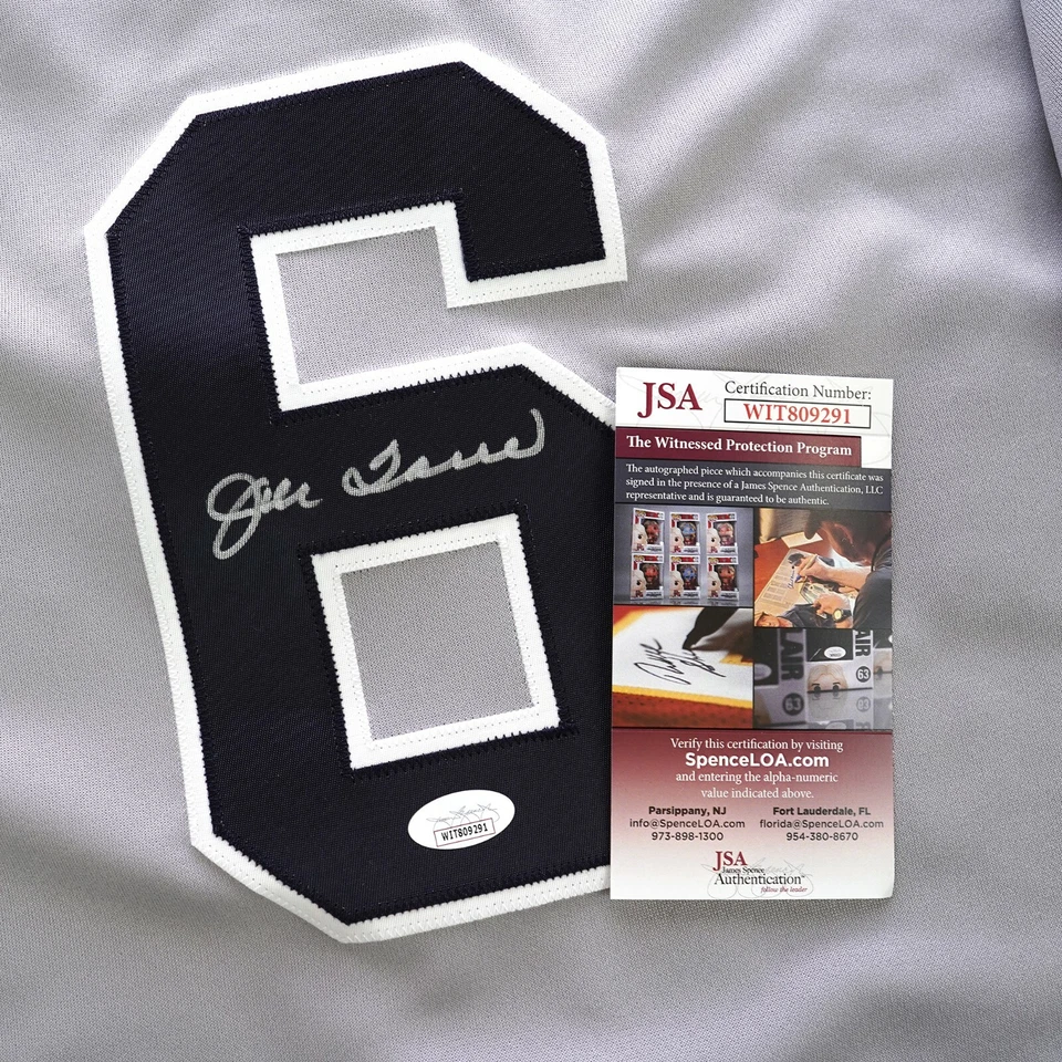 Joe Torre signed 1998 1999 New York Yankees World Series Grey Road Jersey JSA - Image 3 of 4