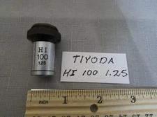 Tiyoda Microscope Objective Lens  HI Plan 100/1.25 Made In Japan