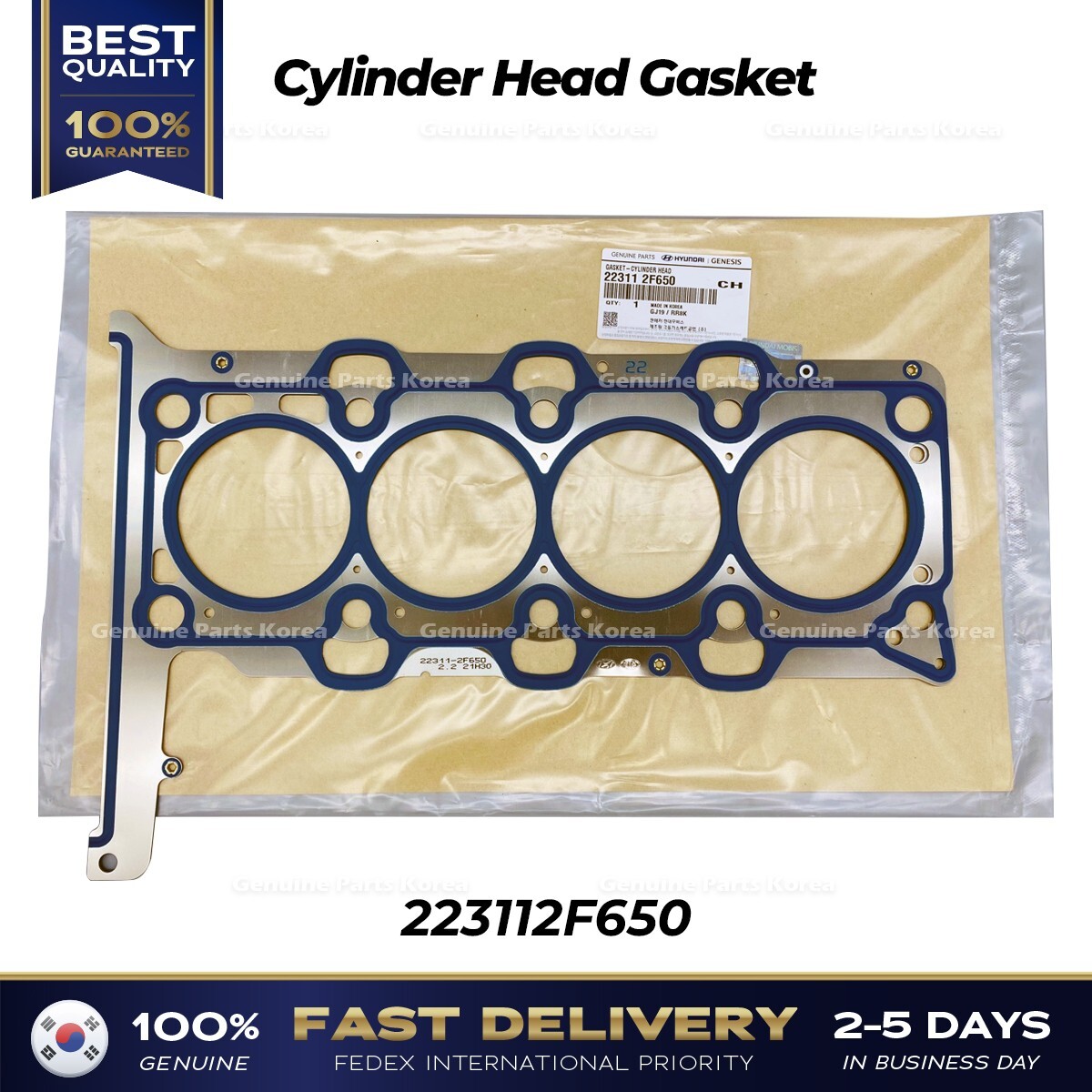 ⭐Genuine⭐ Cylinder Head Gasket 223112F650 for Hyundai Santa Fe