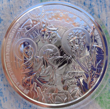 1 oz. THE BETHLEHEM NATIVITY round BU .9999 ultra fine silver 98.27 per troy oz