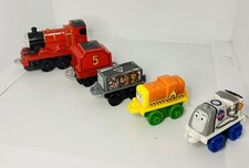 Thomas The Train James w/Tender Wooden Railway Engine Light  Sound Untested Lot