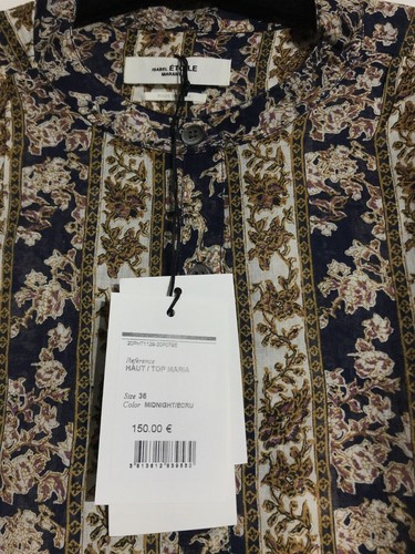 Isabel Marant Maria Shirt Ecru Blue Fr 40 Uk 12 Us 8 RRP £250|Not Dress - Picture 8 of 11