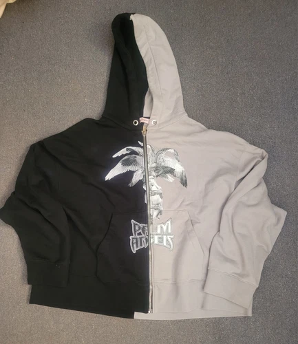 RARE AUTHENTIC PALM ANGELS ZIP UP HOODIE SWEATSHIRT SIZE XXL