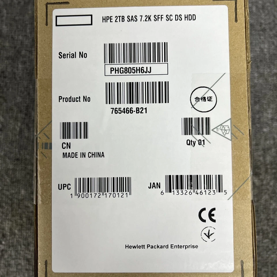 1pcs 765466-B21 for HPE 2TB 12G SAS 7.2K RPM 2.5" 512E HDD 765873-001 765452-002 - Image 2 of 4