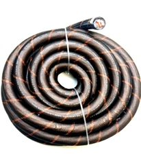 4 Gauge 20ft BLACK Snakeskin OFC Power Wire 100% Copper Marine Cable Show Car