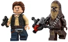 LEGO Star Wars Han Solo and Chewbacca Minifigures 75159 75295 75205 75290 NEW