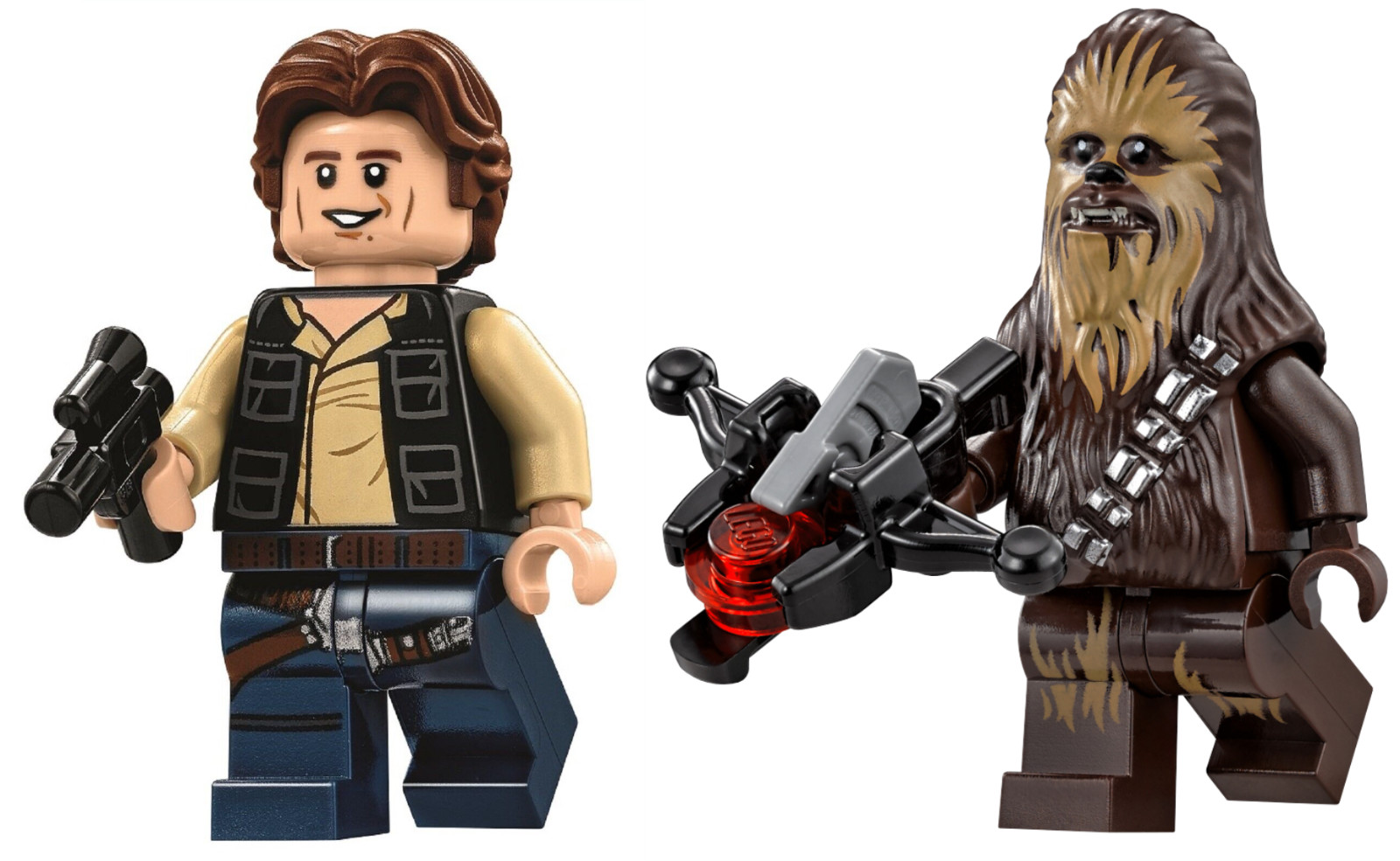 LEGO Star Wars Han Solo and Chewbacca Minifigures 75159 75295 75205 75290 NEW