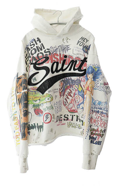 SAINT MICHAEL Takashi Murakami 21AW Graphic Hoodie SAINT MICHAEL Takashi Murakami 21AW Graphic Hoodie