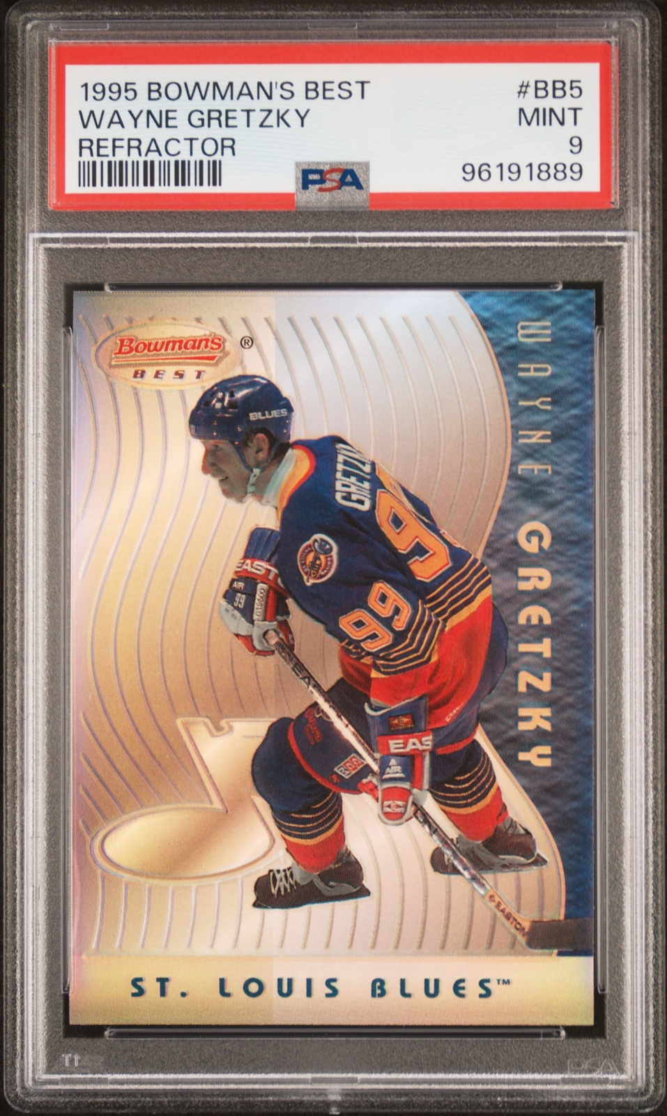 1995 Bowman'S Best #BB5 Wayne Gretzky Refractor PSA 9