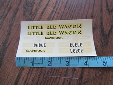 VINTAGE NEW OLD STOCK LITTLE RED WAGON STICKERS