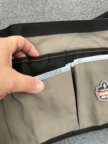Ergodyne Arsenal 5706 Canvas Taille Werkzeug Schürze mit 13 Taschen, grau (d1) - Bild 8 von 19