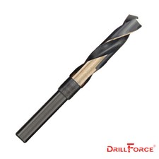 Drillforce 21/32 in. S D Silver Deming HSS Cobalt M35 1/2" Shank Drill Bit