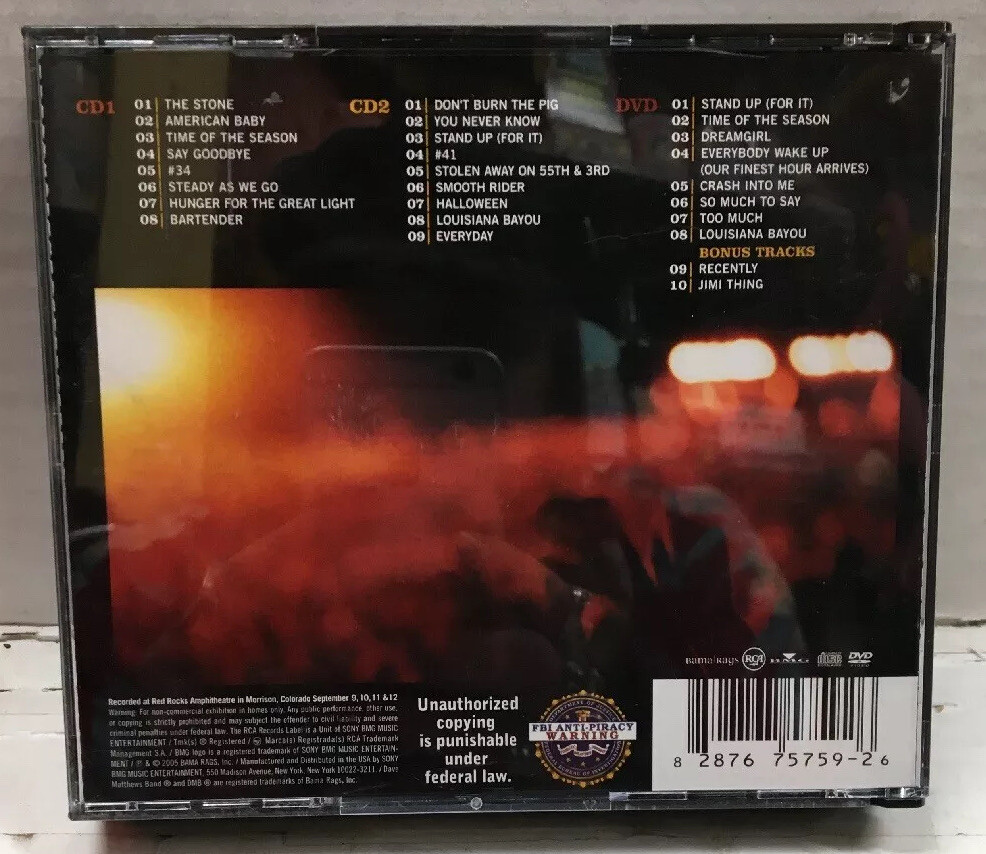 Dave Matthews Band Weekend On The Rocks CD Set | eBay