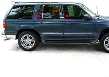 For 1991-2001 Ford Explorer 6pc Stainless Steel Pillar Post Molding