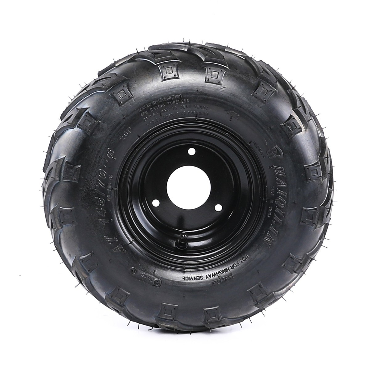 Black 6" ATV Rim (3-Hole) For 145/70-6 Tires - Part # TP-12227 / PART12227 7 thumbnail image