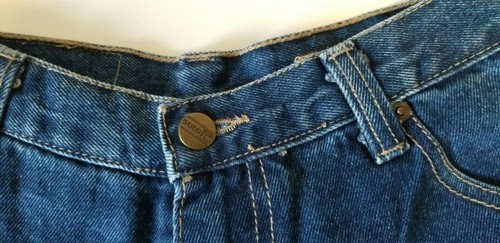 Solo Junior Blue Vintage Jean Shorts Size 15/16 Made in USA - Picture 4 of 9