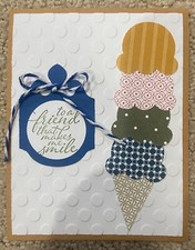 SALE Friendship get well smile birthday card kit of 10 made w/ Stampin' Up
