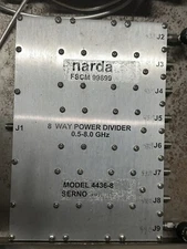 Narda FSCM 99899 8 Way Power Divider 0.5-8.0 GHz Model 4436-8