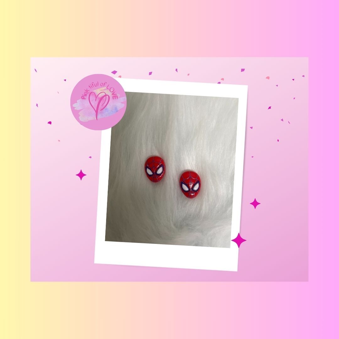 Spider-Man Stud Earrings for Marvel Fans-image