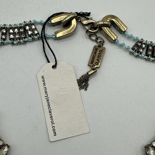 Vintage Amazing Maryjane Claverol Rhinestone necklace #630 - Picture 5 of 7