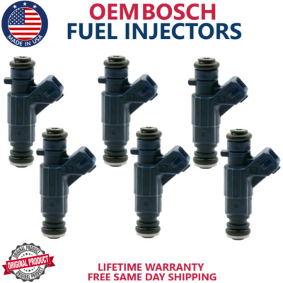 NEW OEM BOSCH x6 Fuel Injectors For 2004-2008 Chrysler Crossfire 3.2L V6