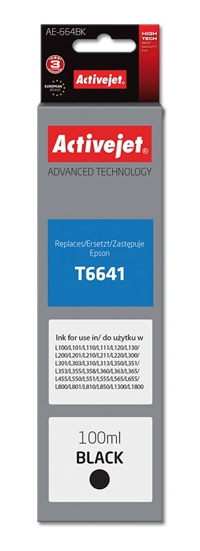 5901443110651 Тонировочный патрон Activejet AE-664Bk аналог Epson T6641 Hchste 2490₽