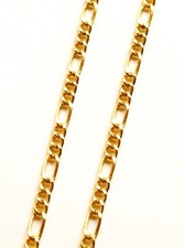 18k Gold filled Figaro chain - 18 inch