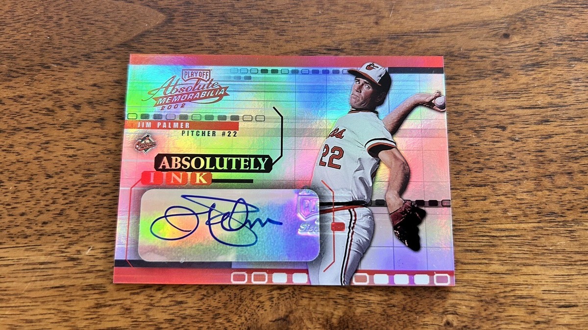 ゲームセンター・ゲームカード PLAY OFF ABSOLUTE MEMORABILIA 2002 Playoff Absolute Memorabilia - Absolutely Ink Jim Palmer #AI