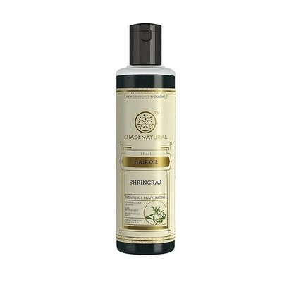 Khadi Natural Ayurvedic Bhringraj Hair Oil 210ml   Pure Herbal Formula