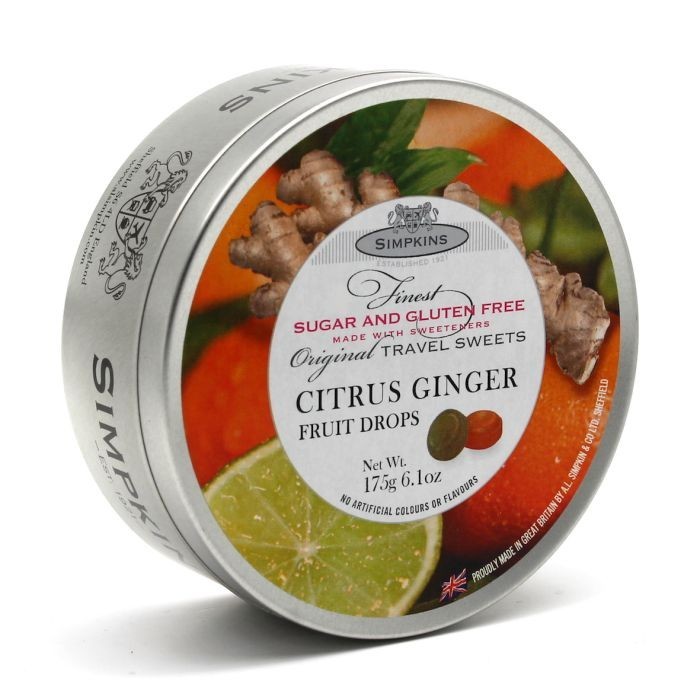 Simpkins Sugar Free & Gluten Free Ginger Drops 150g - Pack of 3