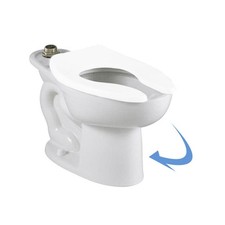 American Standard Madera Elongated Toilet Bowl w/ Sensor Flush Valve, Top Spud,