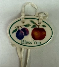 Longaberger Fruit Medley Bless You Basket Tie-On