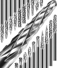 20 Pcs Carbide Burr Set 1/8" Shank Compatible with Dremel Bits Rotary Tools Atta