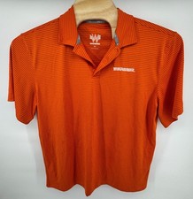 Whataburger Orange Striped Polo Shirt Men  s XL Logo Uniform Golf Fanwear Texas