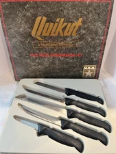 QUIKUT KNIFE SET HOMEMAKER UTITILY 5pc KITCHEN CUTLERY PARING BREAD GRAPEFRUIT 