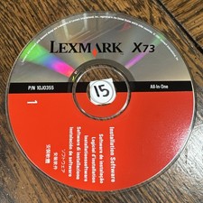 Lexmark X73 All In One Installation Software CD