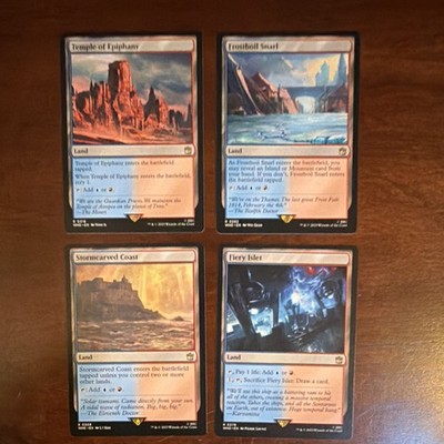 Magic: The Gathering Doctor Who Land Card Lot - Temple of Epiphany, Frostboil S 