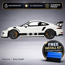 Compatible With Porsche 911 Rocker Stripe Decals With 991 Chassis Number - Full