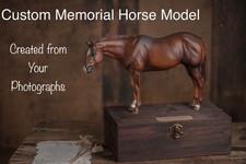 OOAK Custom Model Horse Memorial Hand Painted Breyer Style Keepsake Box