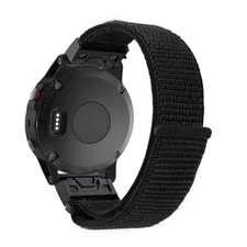 Quick Release Nylon Loop Fastener Watch Band Strap For Garmin Fenix 5X Fenix 5 G