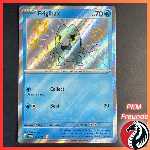 Frigibax 128/091 PAF 🟢NM 🇬🇧English Paldean Fates Pokemon Shiny Frospino