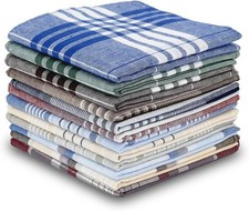 12 Pack Men'S Handkerchiefs 100 Cotton Handkerchief for Men Classic Assorted 16