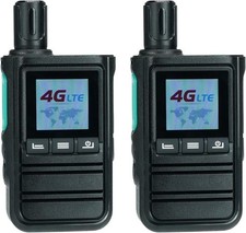 2x 4G Netzwerk-Funkgerät mit GPS Unbegrenzte Reichweite, Gruppenruf SOS 2500 mAh